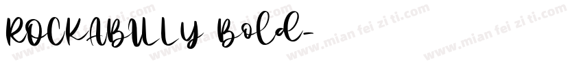 ROCKABILLY Bold字体转换
